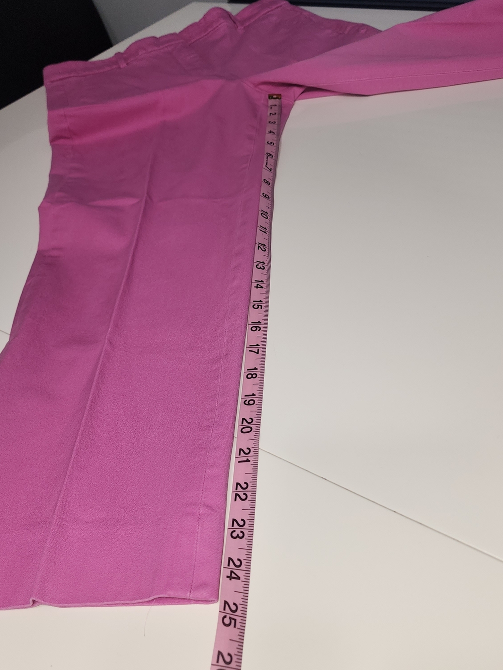 J. Crew Pink Cropped Ankle Pants Size 12 Cotton Blend - Picture 7 of 9